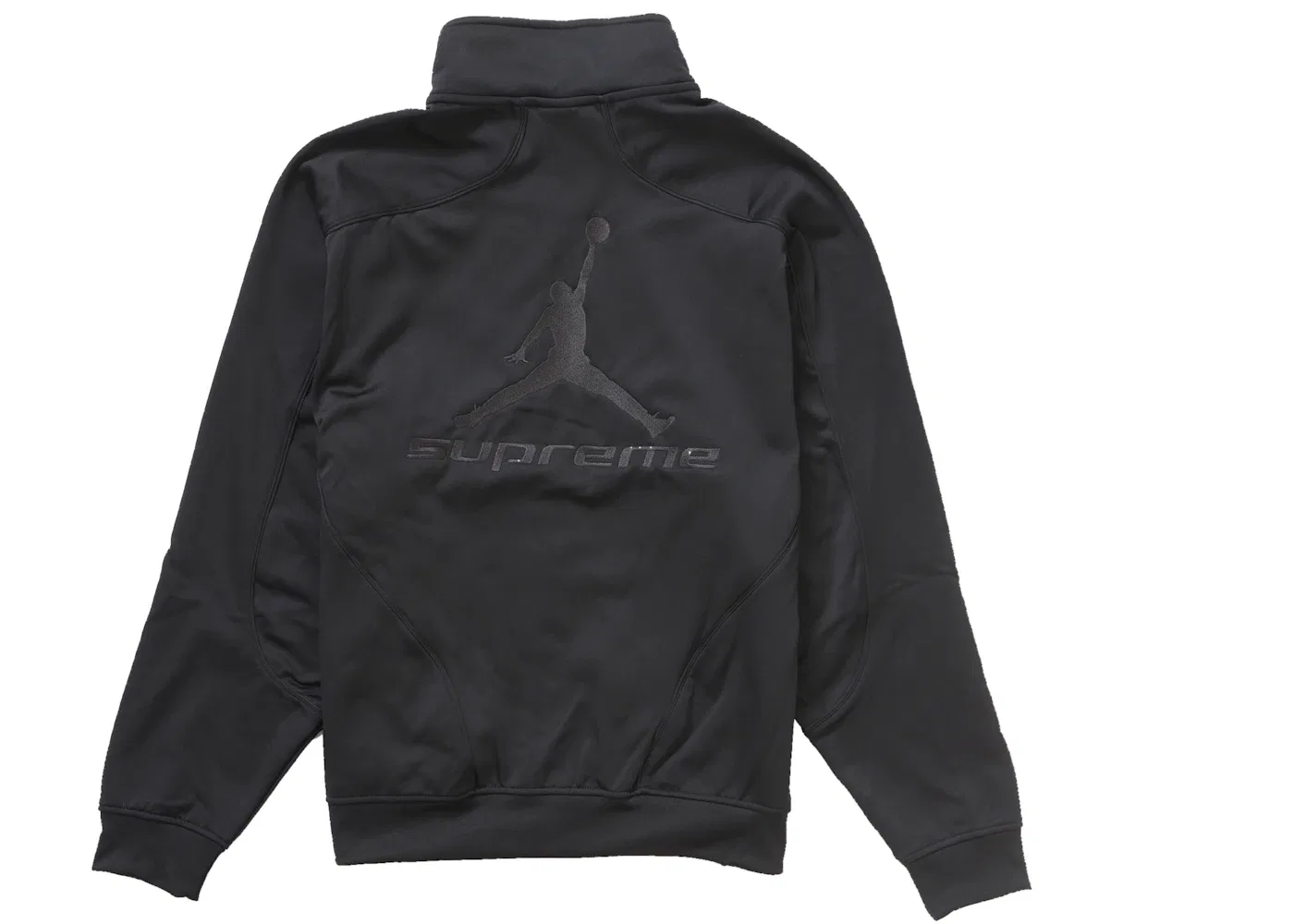 Мужская куртка-бомбер с принтом Supreme Jordan Tricot Track Jacket Supreme, Black — фото 2