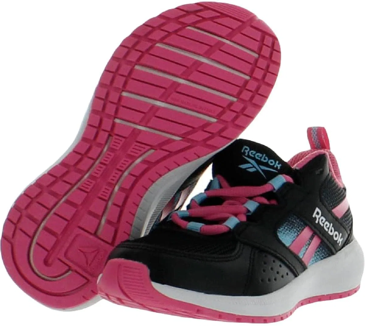 Детские кроссовки для бега Road Supreme 2.0 Reebok, Black/True Pink/Digital Blue — фото 3
