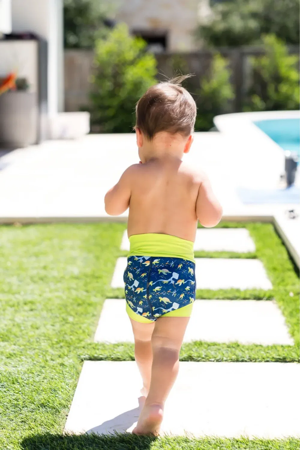 Многоразовый плавательный подгузник Happy Nappy Turtle Tide Splash About, Multi — фото 3