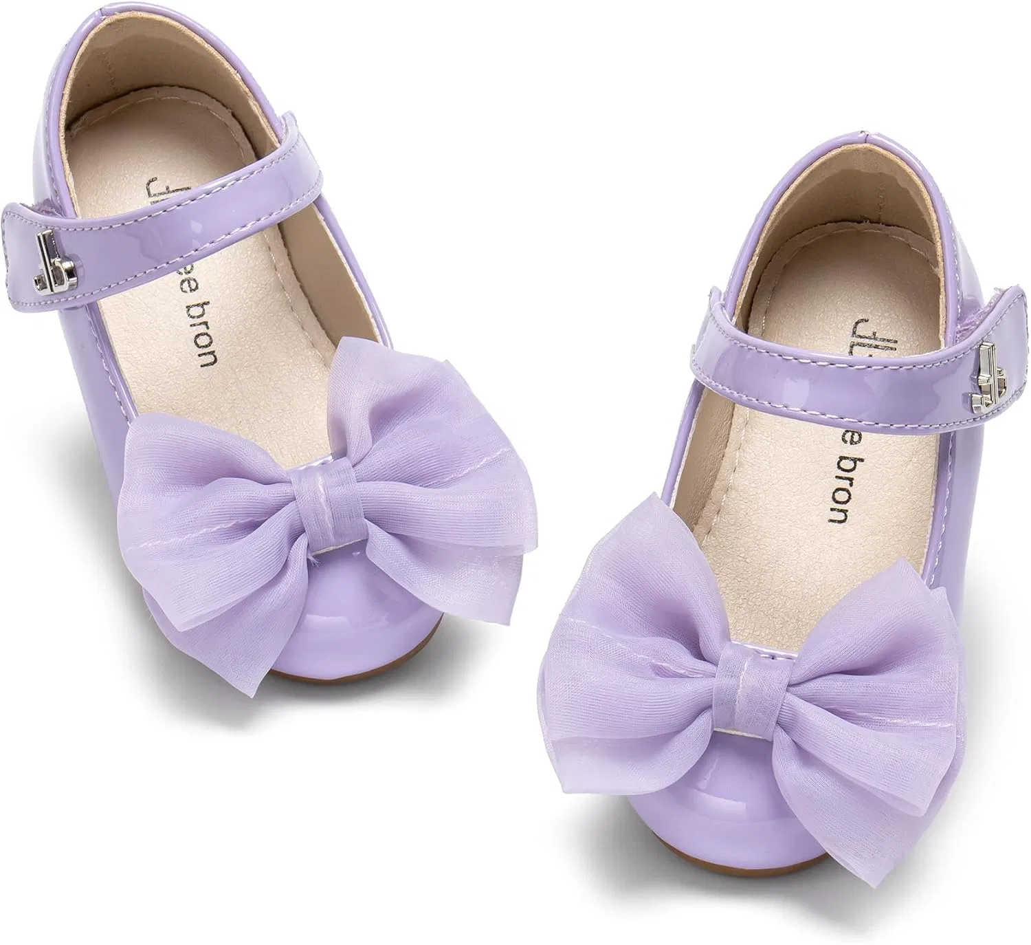 Детские балетки для девочек с бантом Mary Jane THEE BRON, Lavender Purple