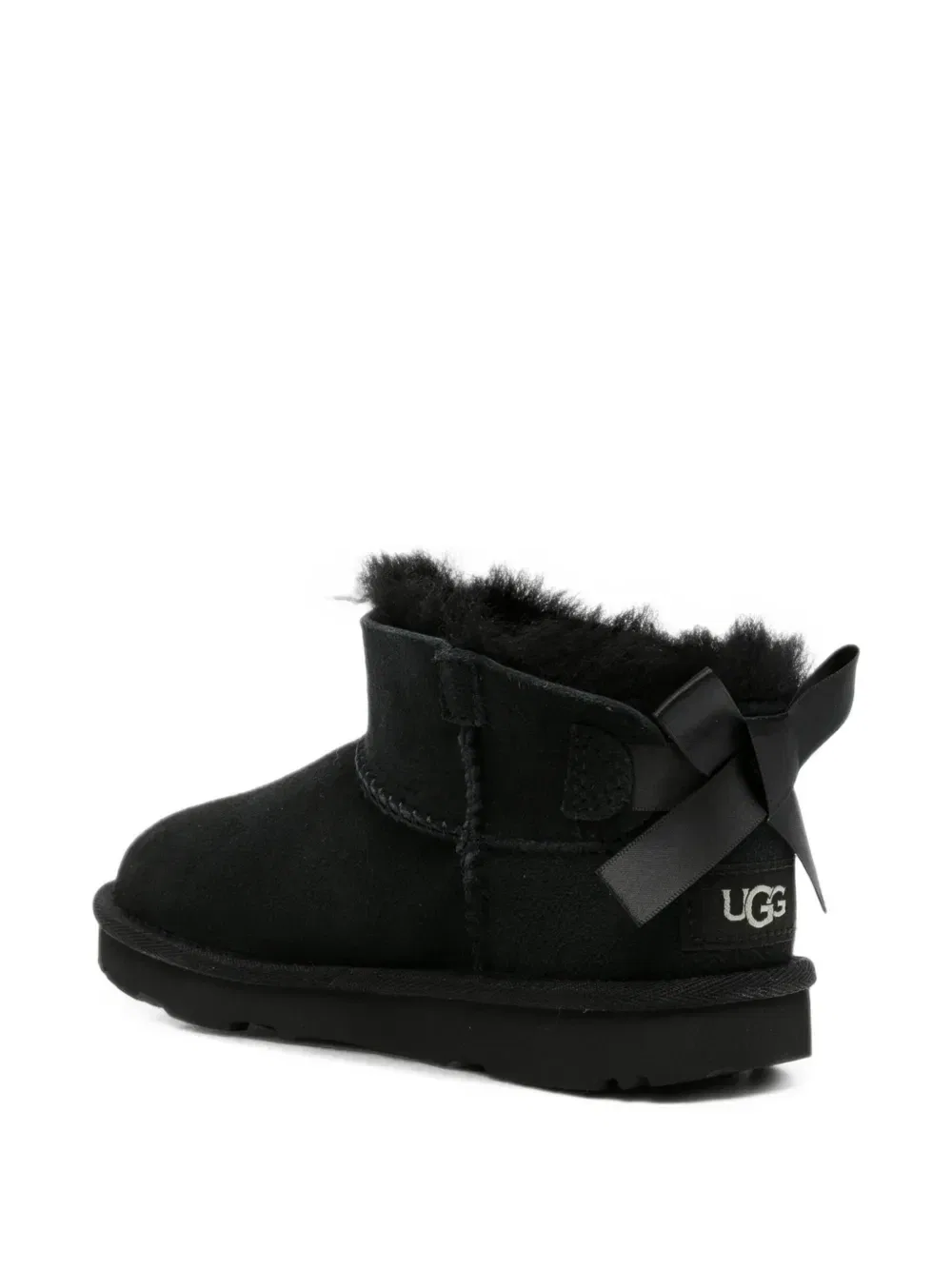 Угги Bailey из замши с бантом UGG Kids, черный — фото 2