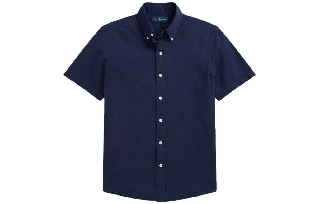 Мужская рубашка поло с коротким рукавом Polo Ralph Lauren, Marine Blue