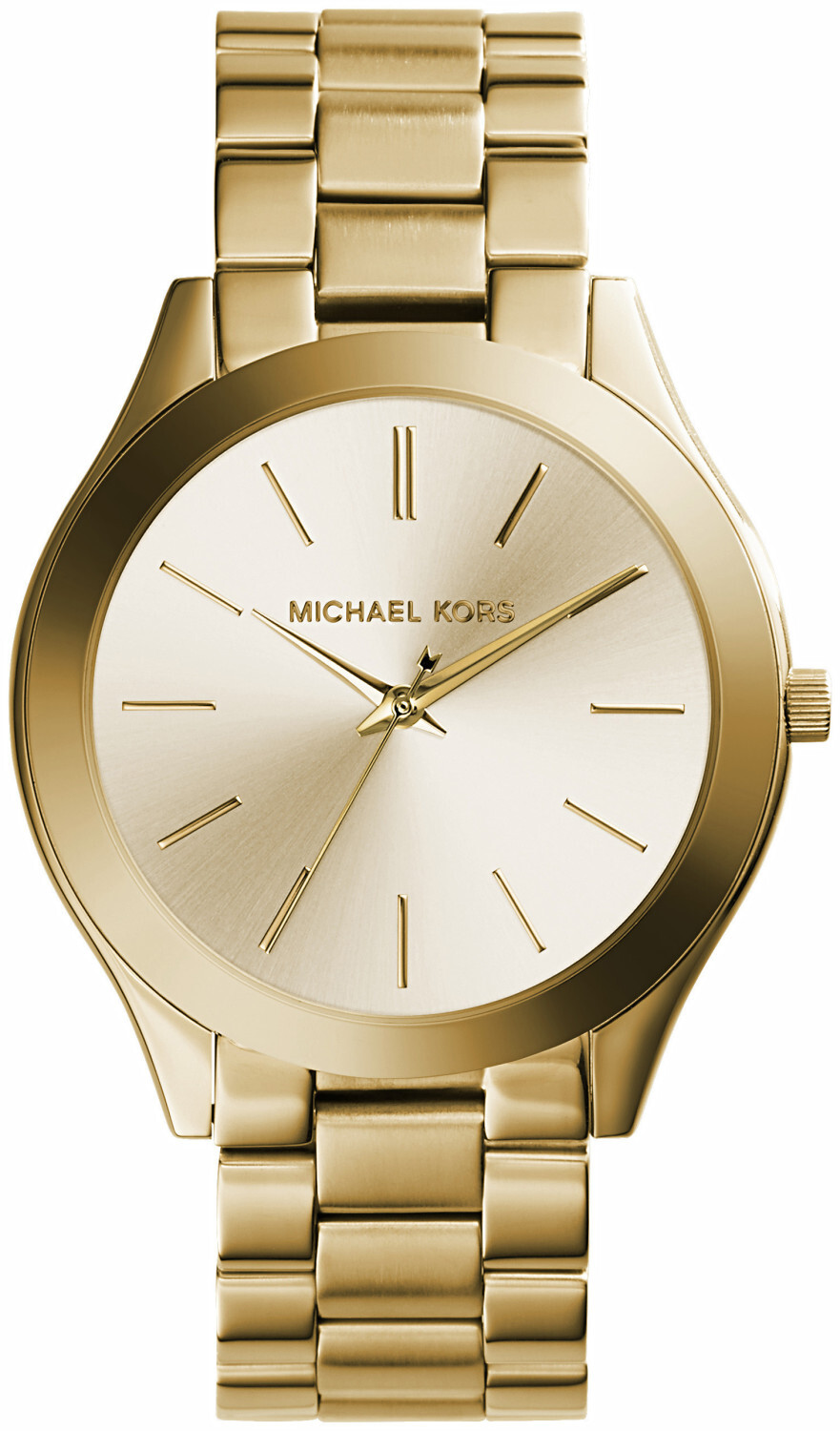 

Часы наручные Michael Kors Slim Runway Gold-Tone Stainless Steel, золотистый