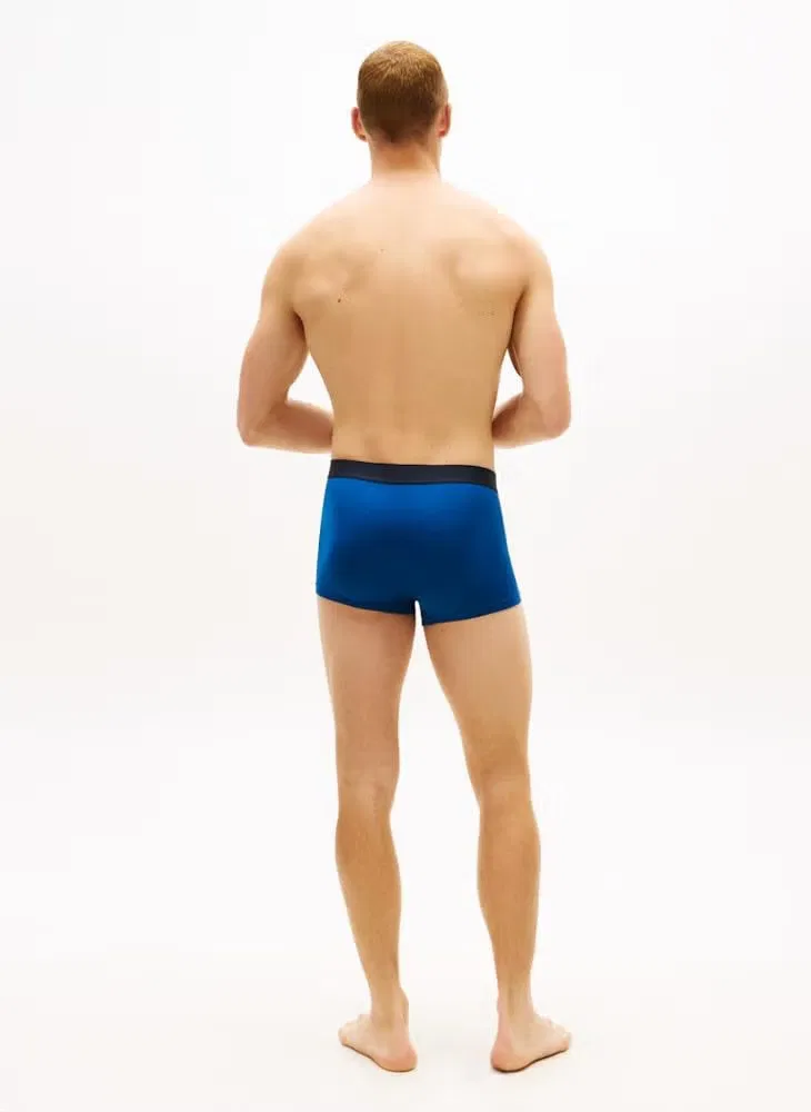Трусы-боксеры с логотипом на поясе, комплект из 3 штук, 3-Pack Th Original Logo Waistband, Tommy Hilfiger, синий — фото 3