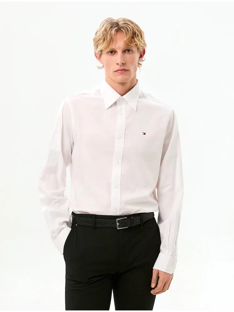 Рубашка из оксфорда Regular Fit TOMMY HILFIGER, White — фото 2