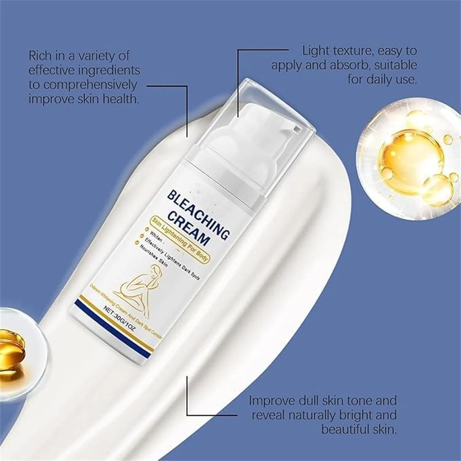 Крем для осветления кожи Yanobia MadWhite Underarm Whitening Cream, 30 г, White — фото 3