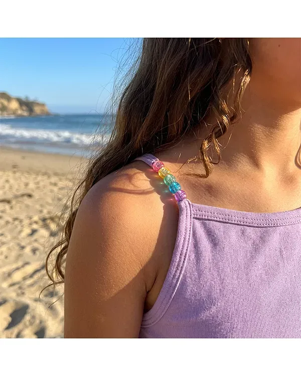 Детский топ для девочек с бисером Malibu Bead Esme, Lavendar — фото 2