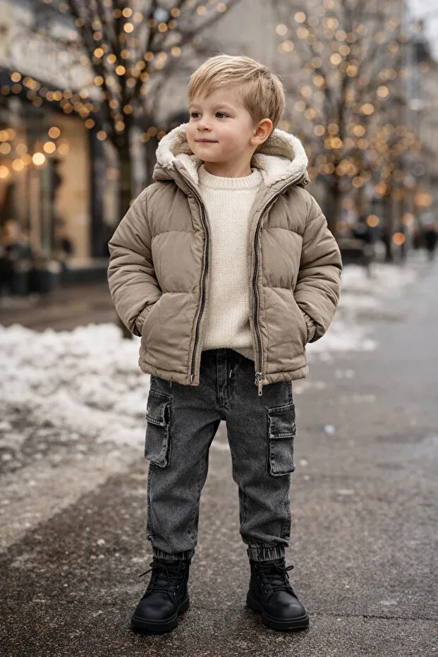 Детские брюки для мальчиков джоггеры Babylory Kdis Store, Gray — фото 3