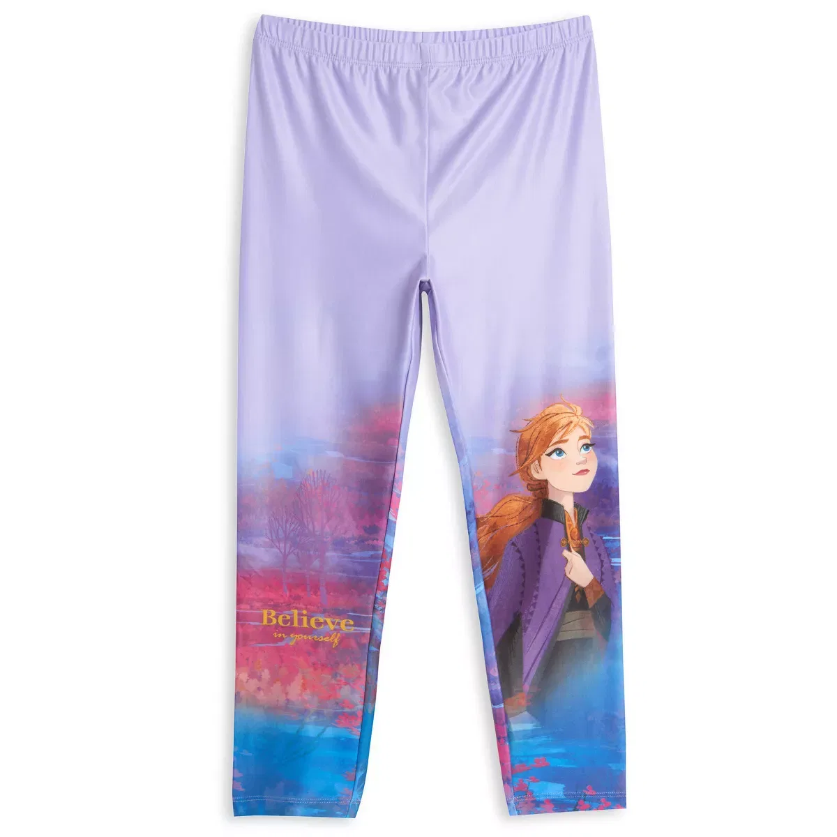 Детские леггинсы для девочек с принтом Disney Frozen 3 Pack Leggings Little Kid to Big Kid Disney, Frozen — фото 2