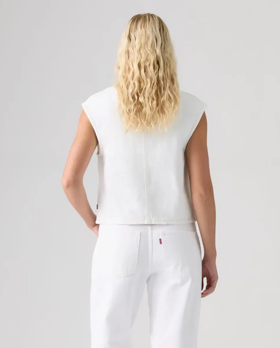 Женская джинсовая рубашка без рукавов Levi's, Blanco — фото 2