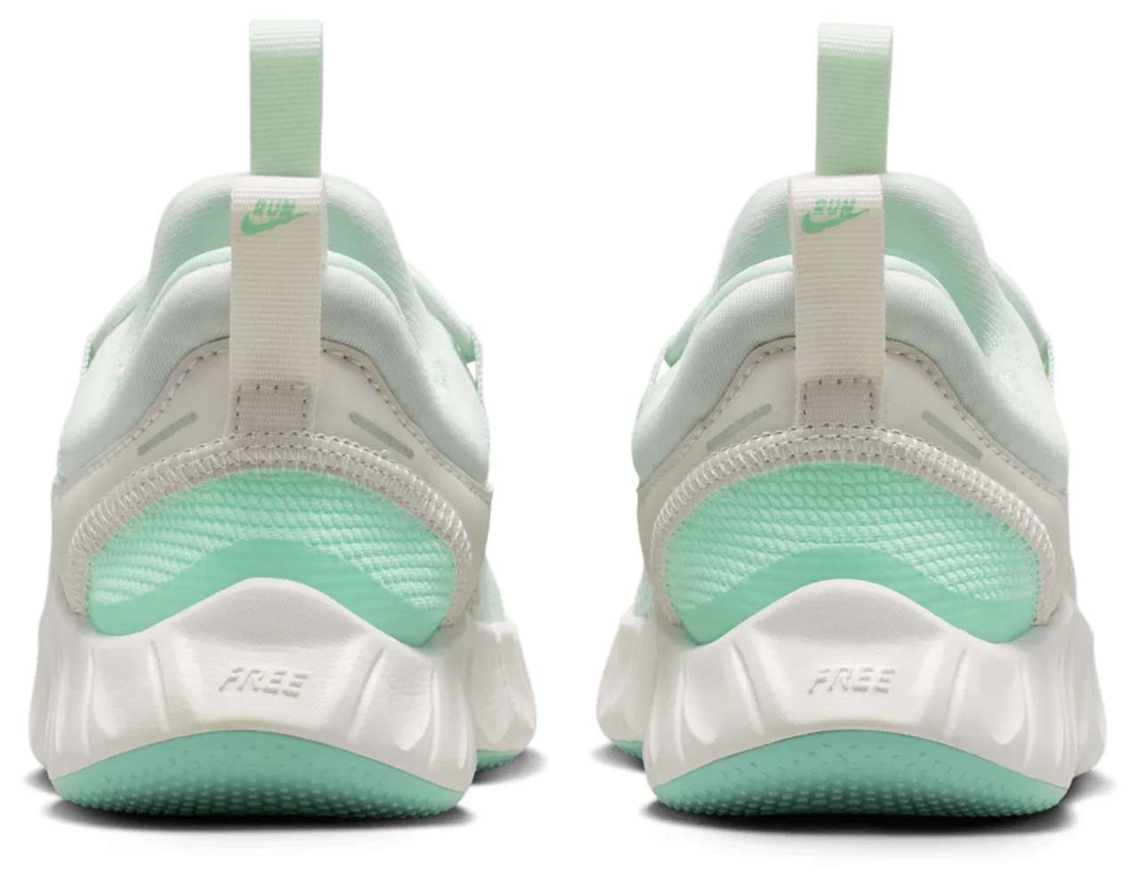 Детские кроссовки для мальчиков с гибкой подошвой Nike Free Ride, Bright Spruce/Barely Green/Arctic Green — фото 3