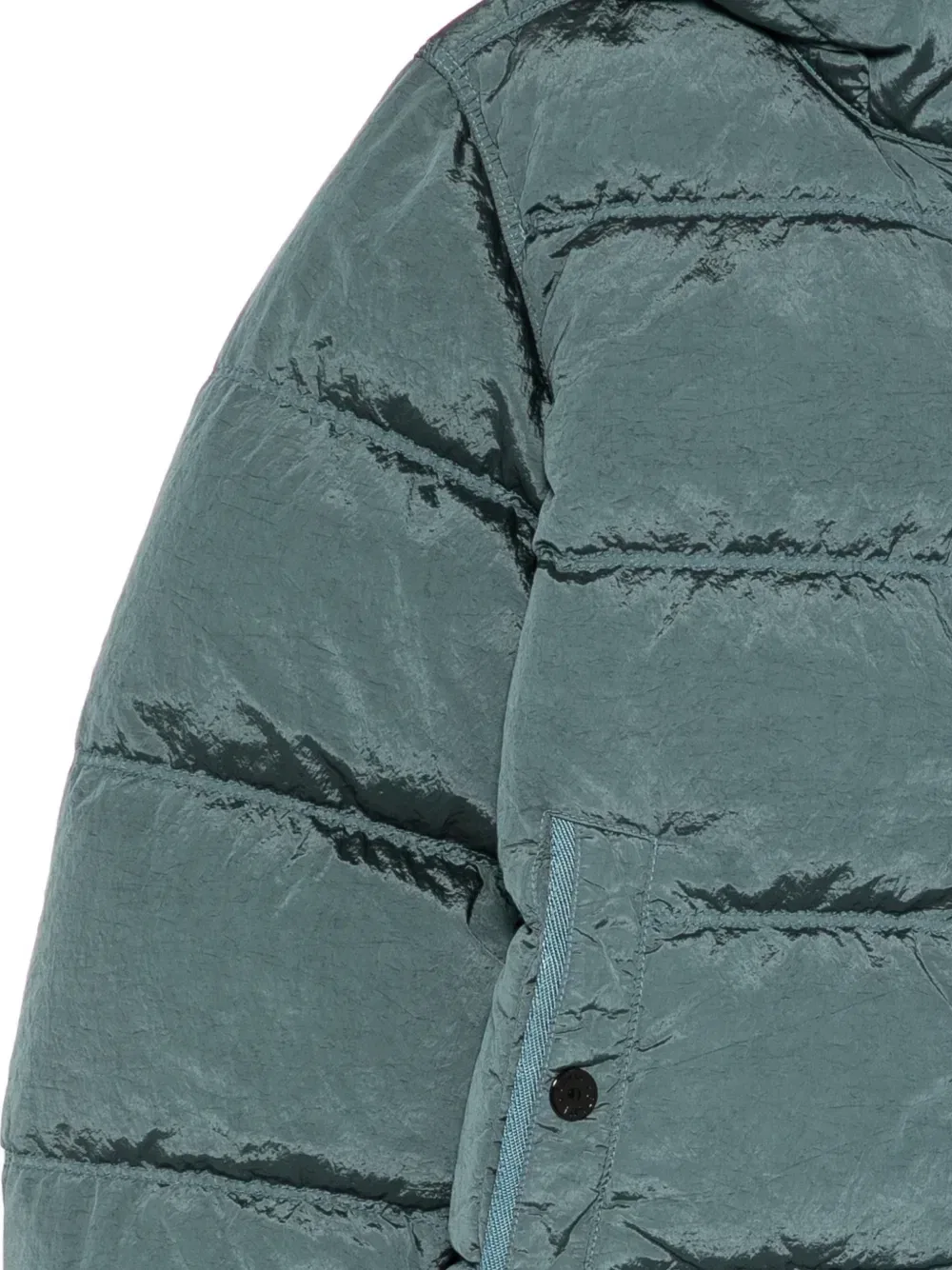 Стеганая куртка с капюшоном Stone Island Junior, синий — фото 3