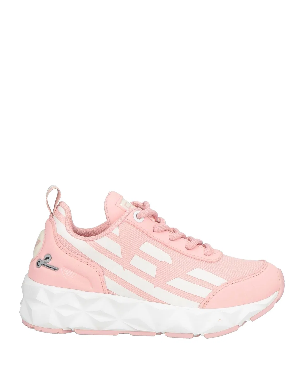Детские кроссовки для девочек с принтом логотипа EA7, розовый