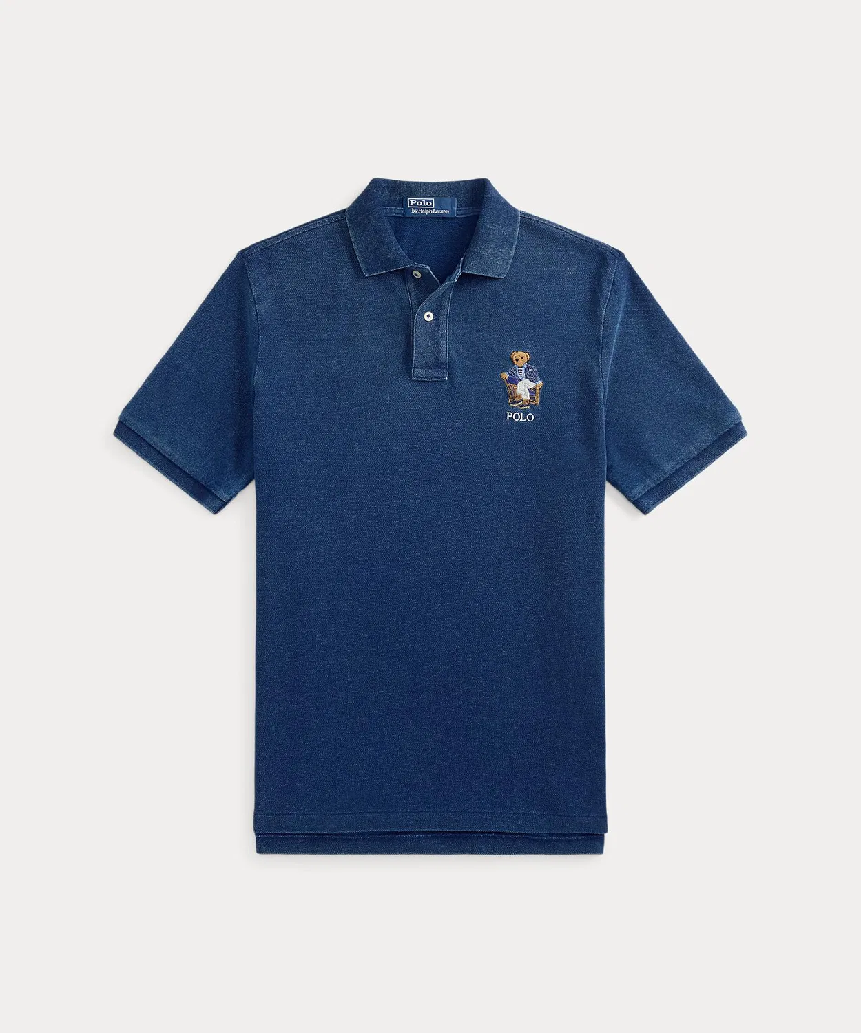 Мужская хлопковая футболка поло с принтом Polo Bear Classic Fit POLO RALPH LAUREN, Navy — фото 2