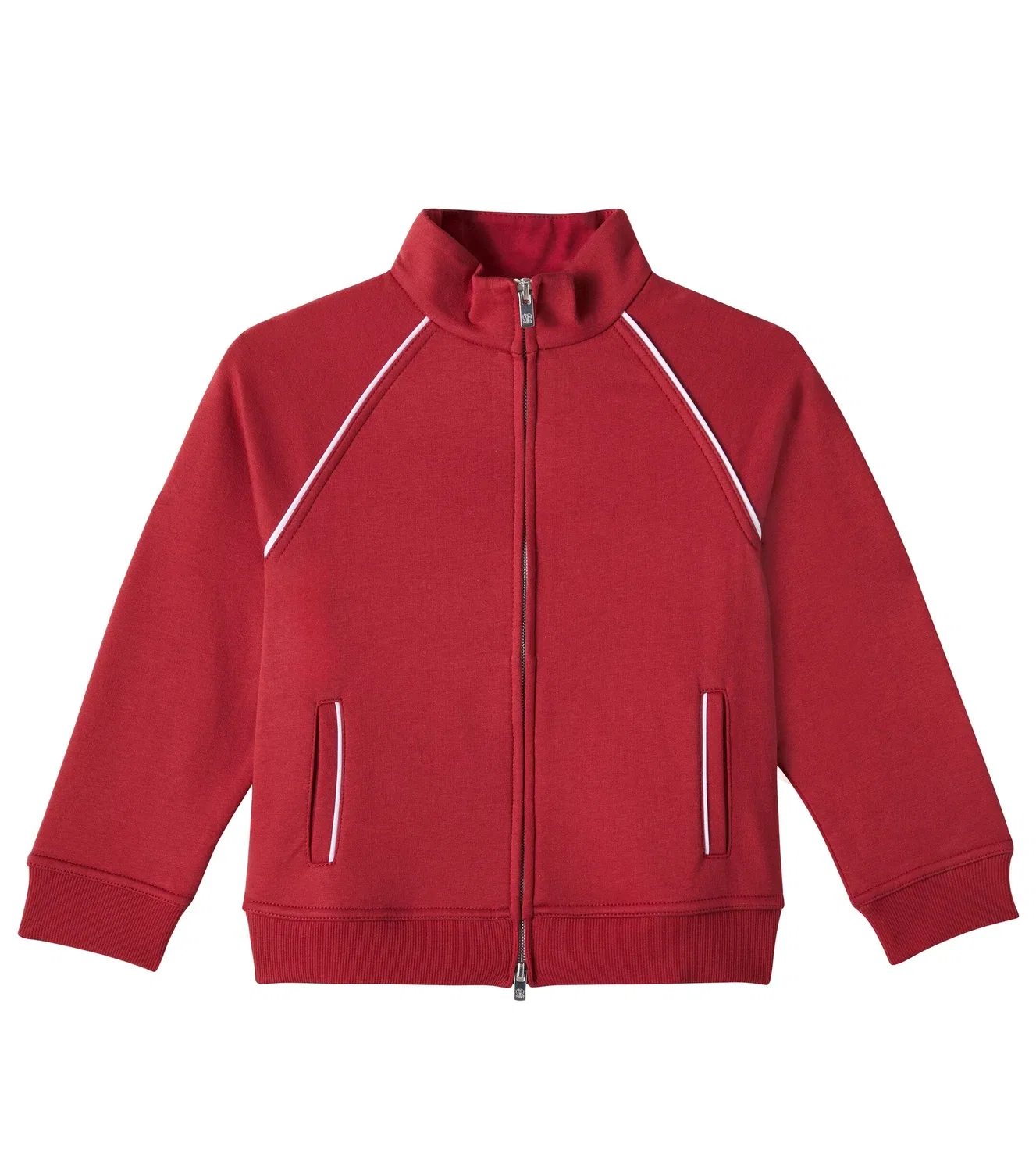 Спортивная куртка из хлопкового трикотажа Brunello Cucinelli Kids, красный