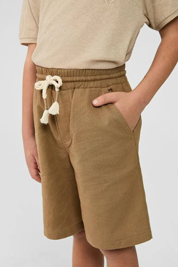 Детские шорты для мальчиков хлопковые Nbt Jeans, Brown — фото 3