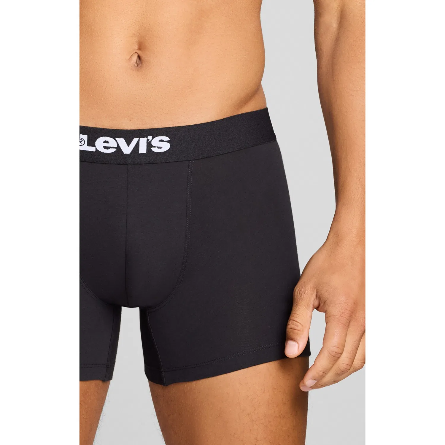 Мужские боксеры с логотипом Levi's, Black — фото 4