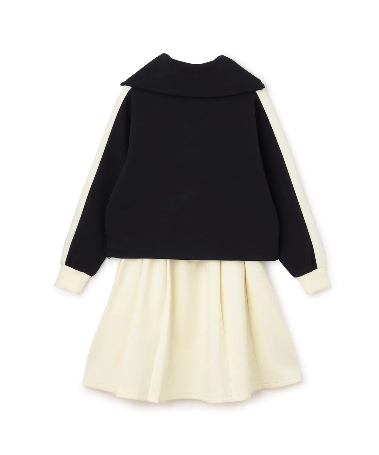 Детский комплект из куртки и юбки с принтом Pom Ponette Junior, Navy — фото 3