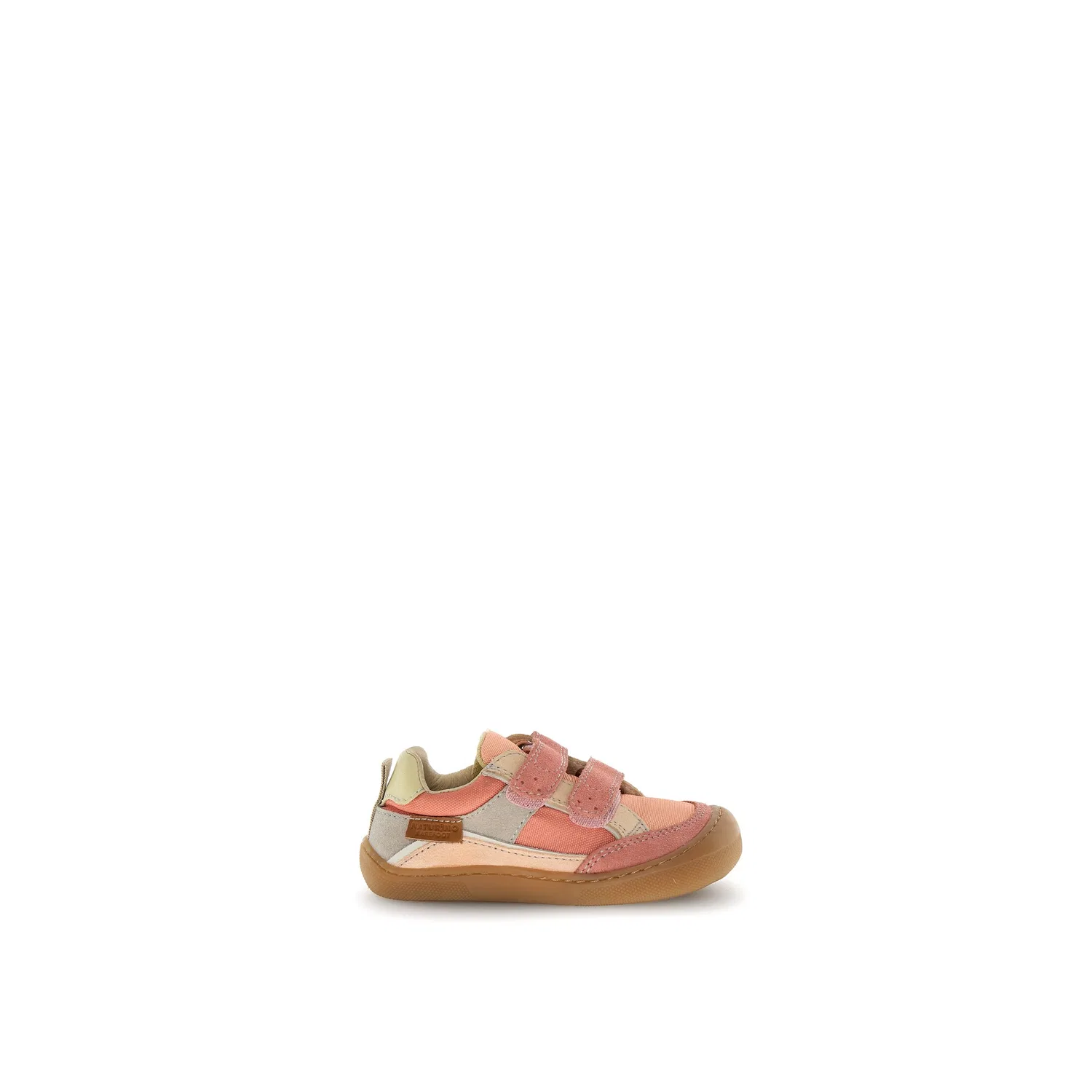 Детские низкие кроссовки на липучках Barefoot Kesy Naturino, Pink Combo