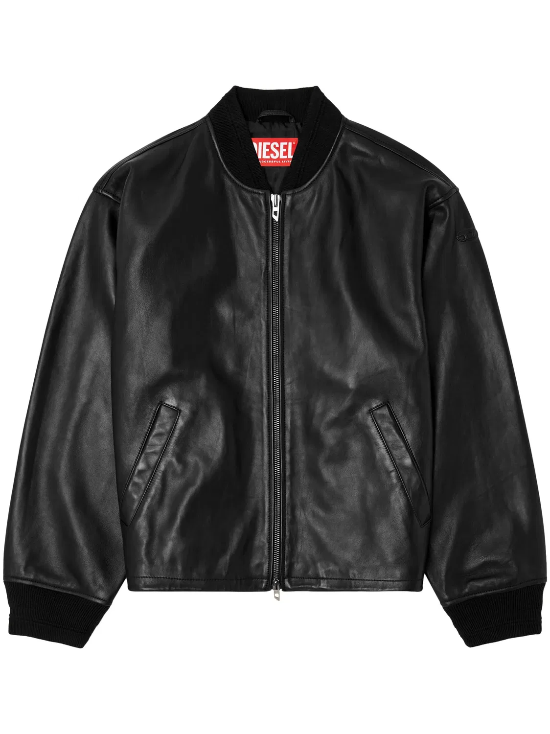 Кожаная куртка Diesel L-Khat, черный