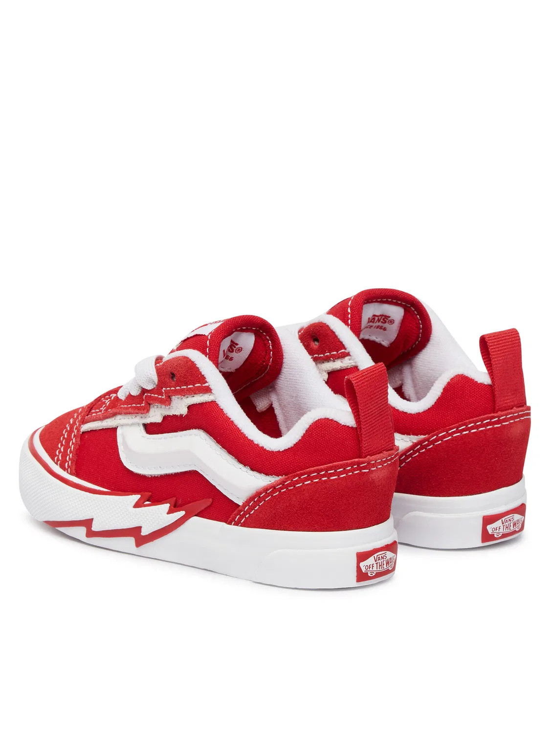 Тканевые кроссовки для мальчика Knu Skool Elastic Lace Bo Vans, красный — фото 3