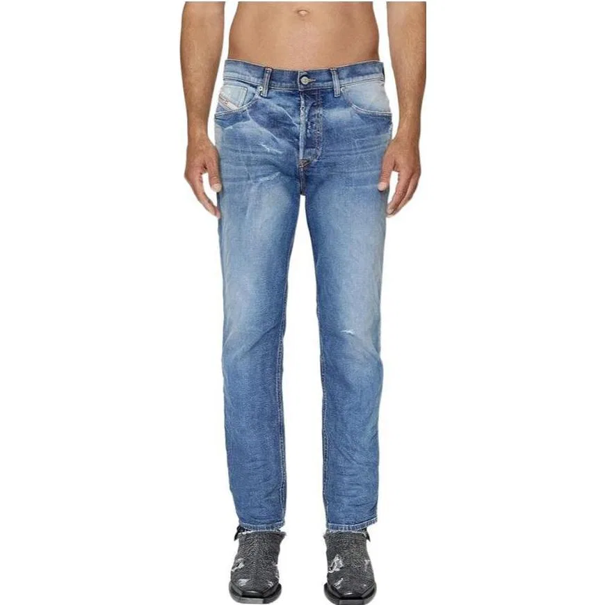 Мужские джинсы умеренно зауженные DIESEL, Blue — фото 3