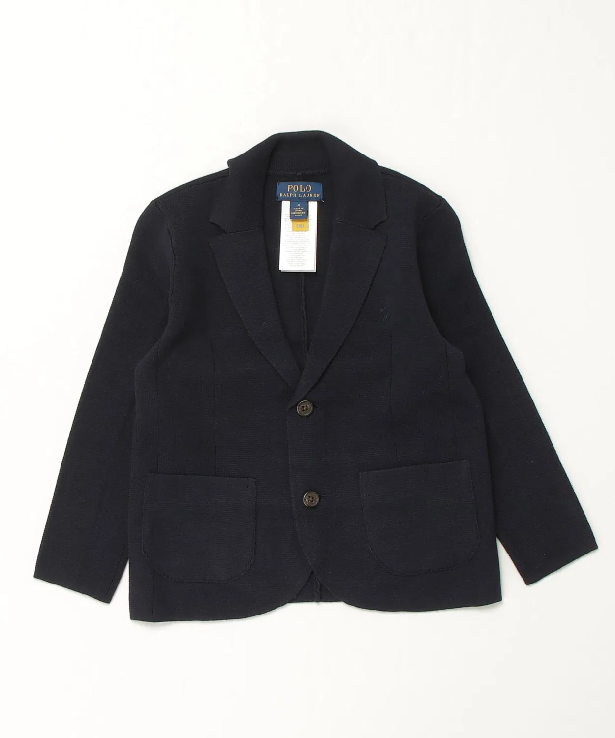 Детский кардиган-жакет с длинным рукавомPOLO RALPH LAUREN CHILDRENSWEAR, Navy — фото 3