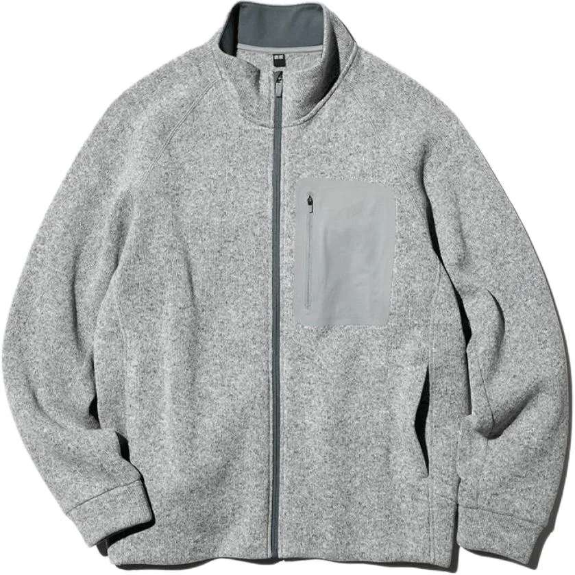Мужская вельветовая куртка с воротником-стойкой модель 03 Gray UNIQLO, 03 Gray