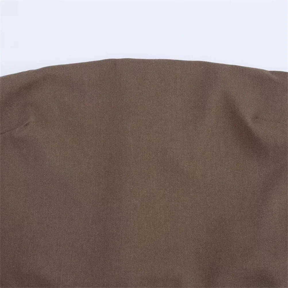 Женское летнее пляжное платье А-силуэта без рукавов Generic, Dark Brown — фото 2