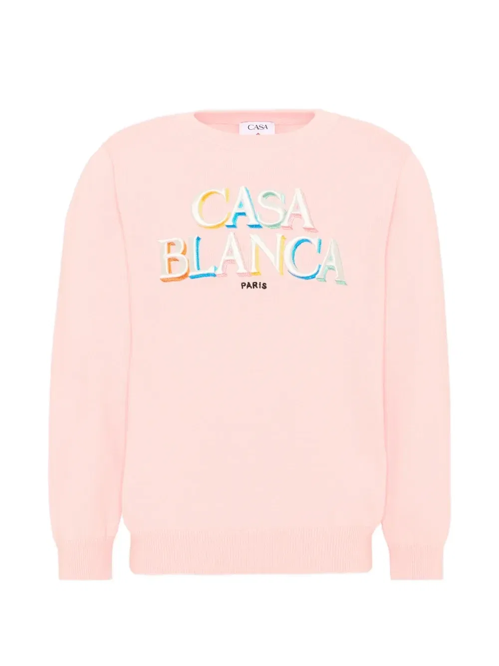 Свитер с вышитым логотипом Casablanca Kids, розовый