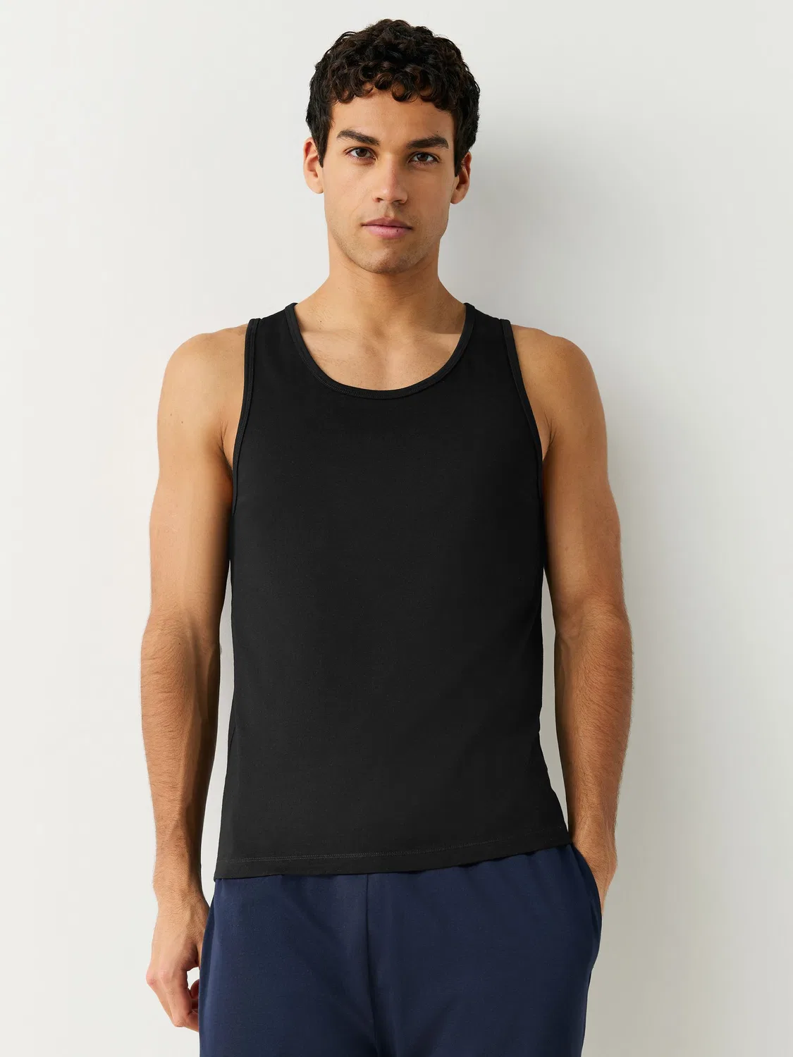 Майка-слойер Slim Fit 5 Pack Next, черный — фото 2