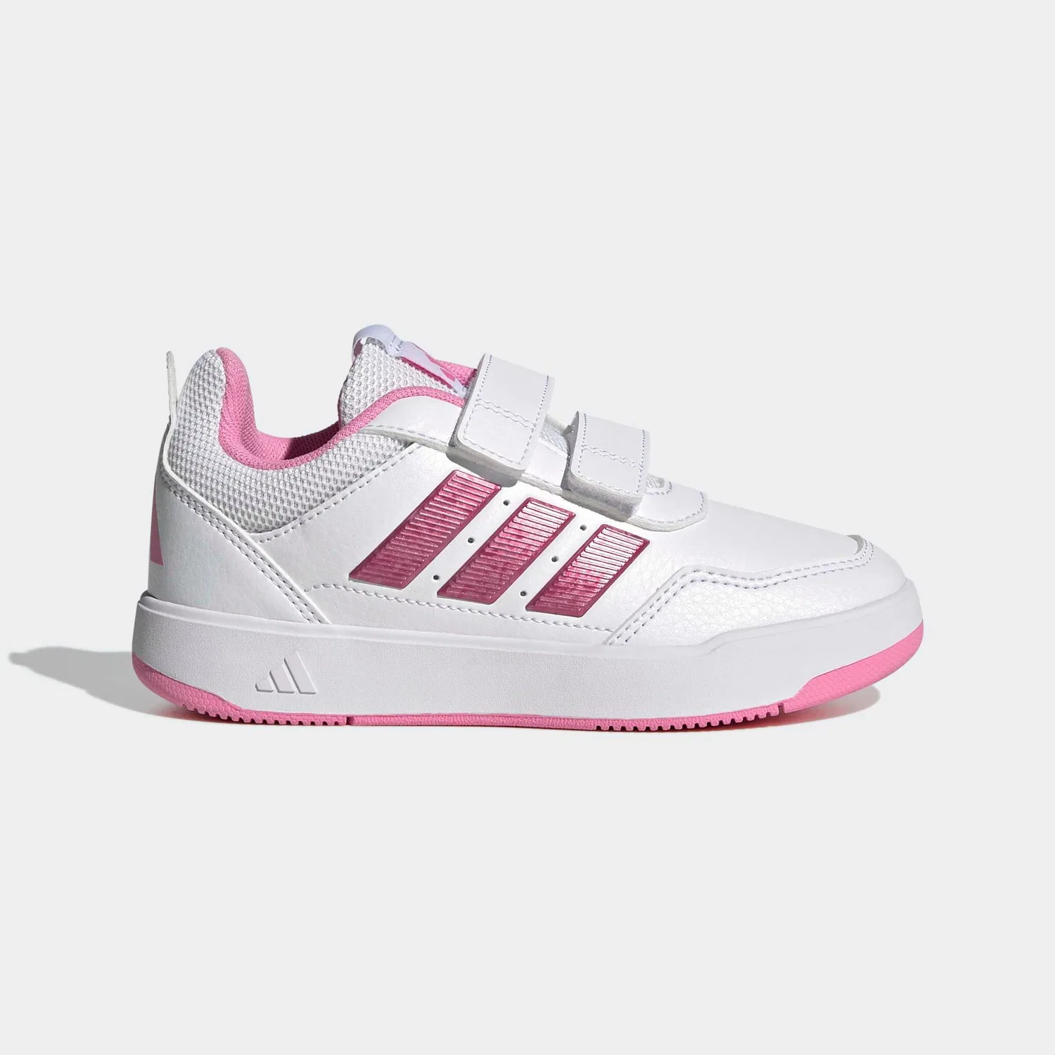 Детские кроссовки с регулируемыми ремешками Adidas Sportswear, Cloud White/Bliss Pink/Grey Two — фото 2