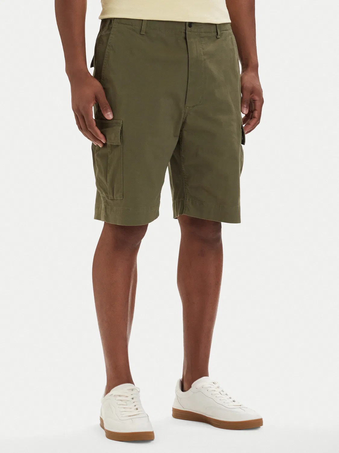 Мужские шорты из ткани свободного кроя Twill Cargo Tommy Hilfiger, хаки