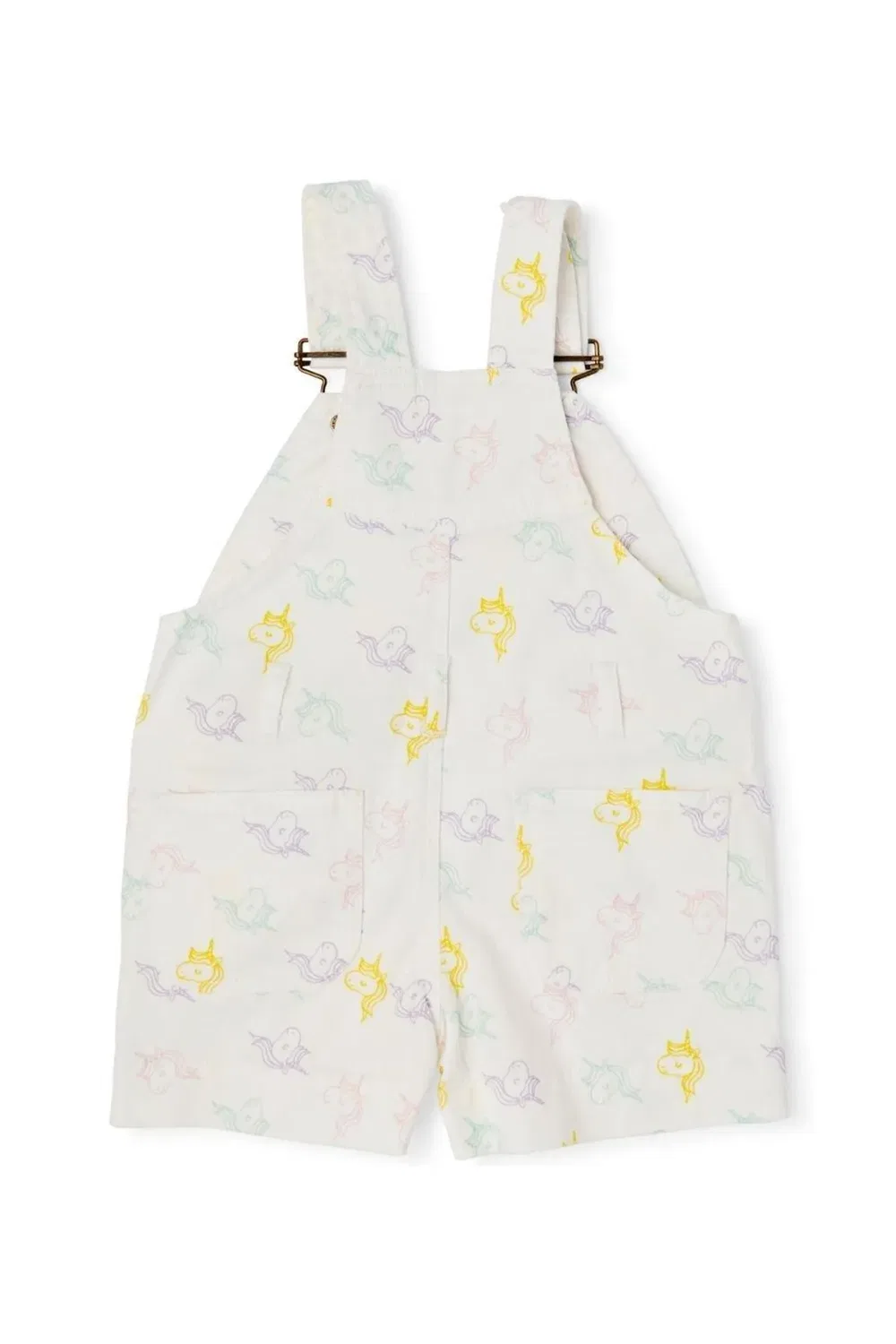 Детские шорты-комбинезон с принтом Unicorn Dotty Dungarees, Multi — фото 3