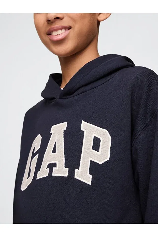 Детские свитшот для мальчиков с принтом Gap, Navy Blue-006 — фото 2