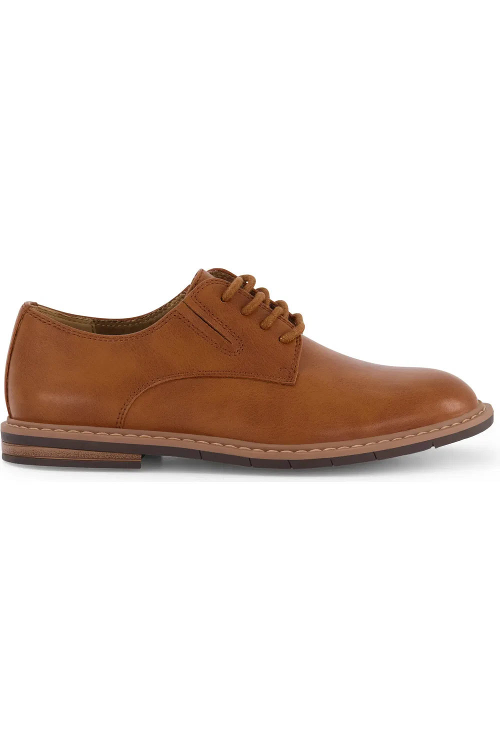 Детские дерби на шнуровке с эластичными вставками Klay Flex Kenneth Cole, Cognac — фото 2