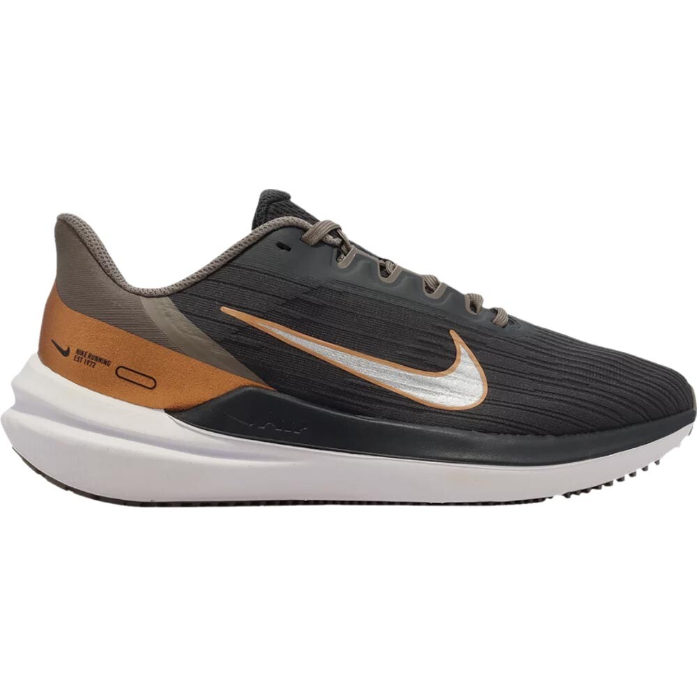 Кроссовки Nike Wmns Air Winflo 9 Grey Metallic Copper, черный/коричневый