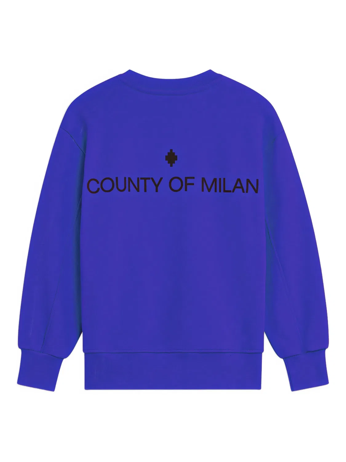 Свитшот с округлым вырезом Marcelo Burlon County of Milan, синий — фото 2