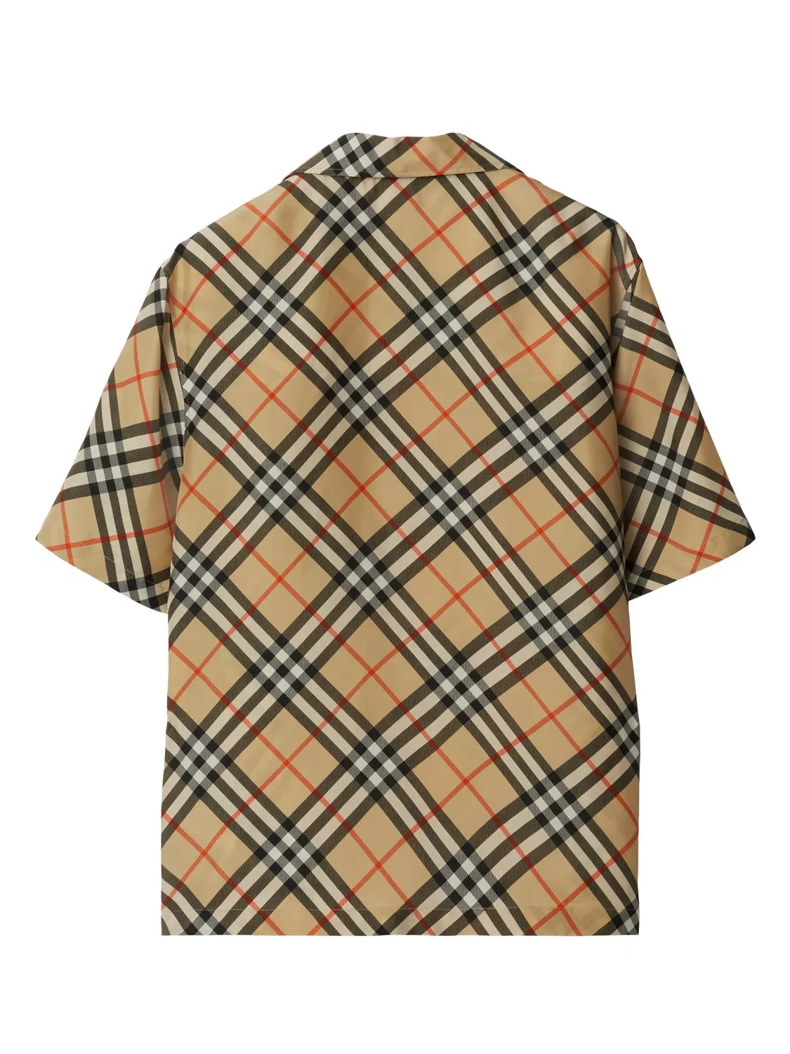 Рубашка Nova Check шелковая Burberry, нейтральные — фото 2