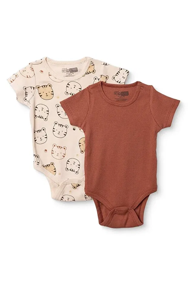 Детское боди-комбинезон для мальчиков с принтом Hellobaby, Ecru Ebebek Hello Baby