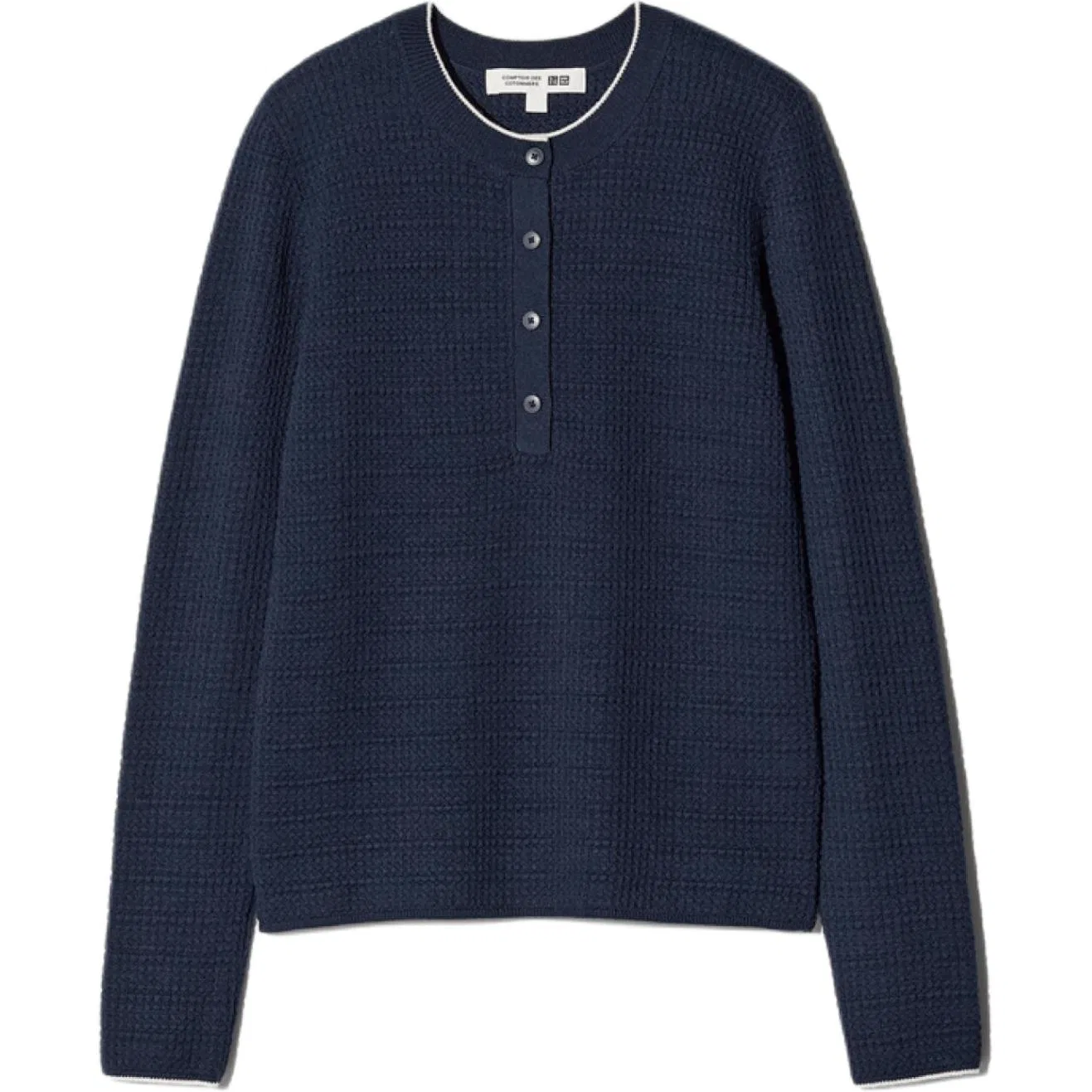 Женский джемпер с воротником-стойкой UNIQLO Comptoir Des Cotonniers, Navy Blue