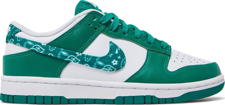 Кроссовки Nike Wmns Dunk Low 'Green Paisley', белый - фото