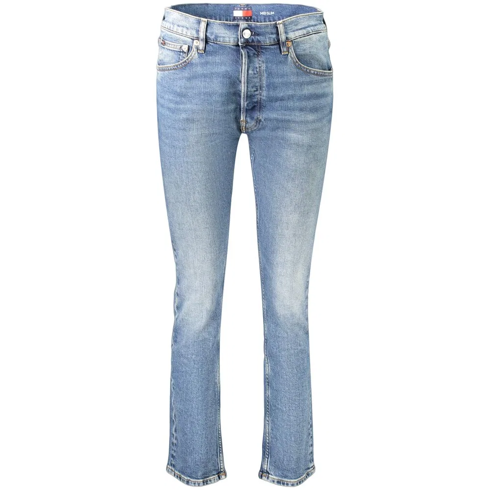 Женские джинсы с эффектом потертости Blu Cotton Tommy Hilfiger, Blue