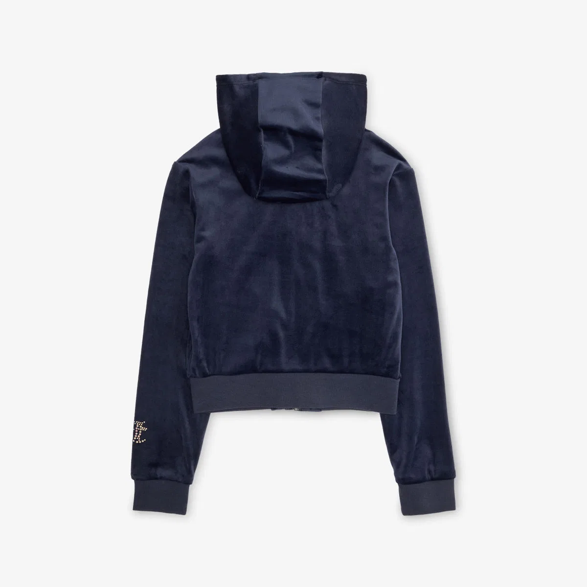Толстовка на молнии из велюра с капюшоном и логотипом Diamante, для детей 7-15 лет Juicy Couture — фото 3