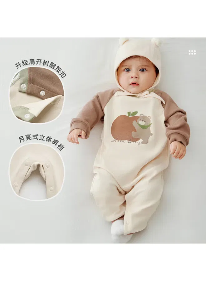 Боди-комбинезон с длинным рукавом Labi Baby, кофейный