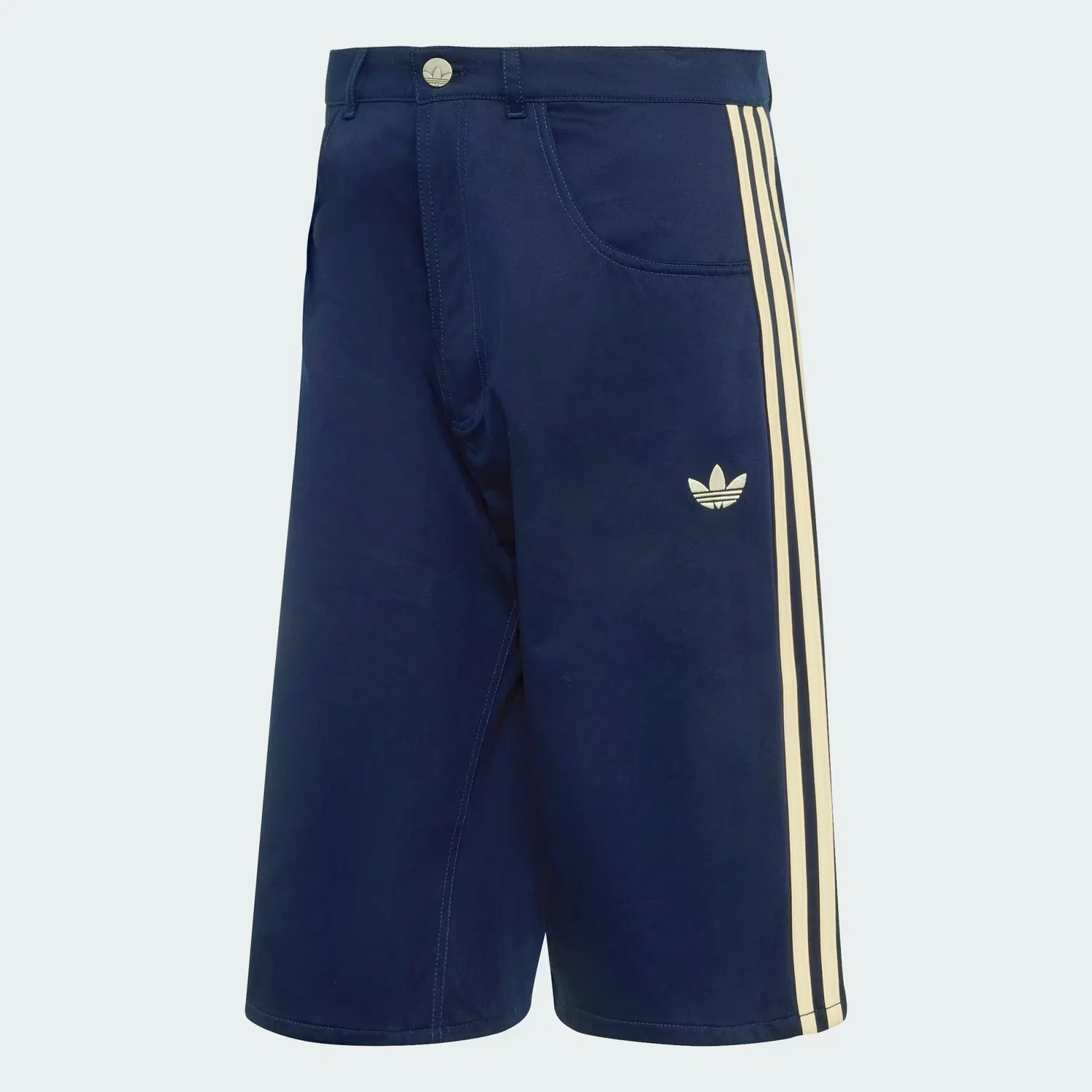 Мужские джинсовые шорты свободного кроя Firebird Twill Jorts Adidas Originals, темно-синий — фото 4