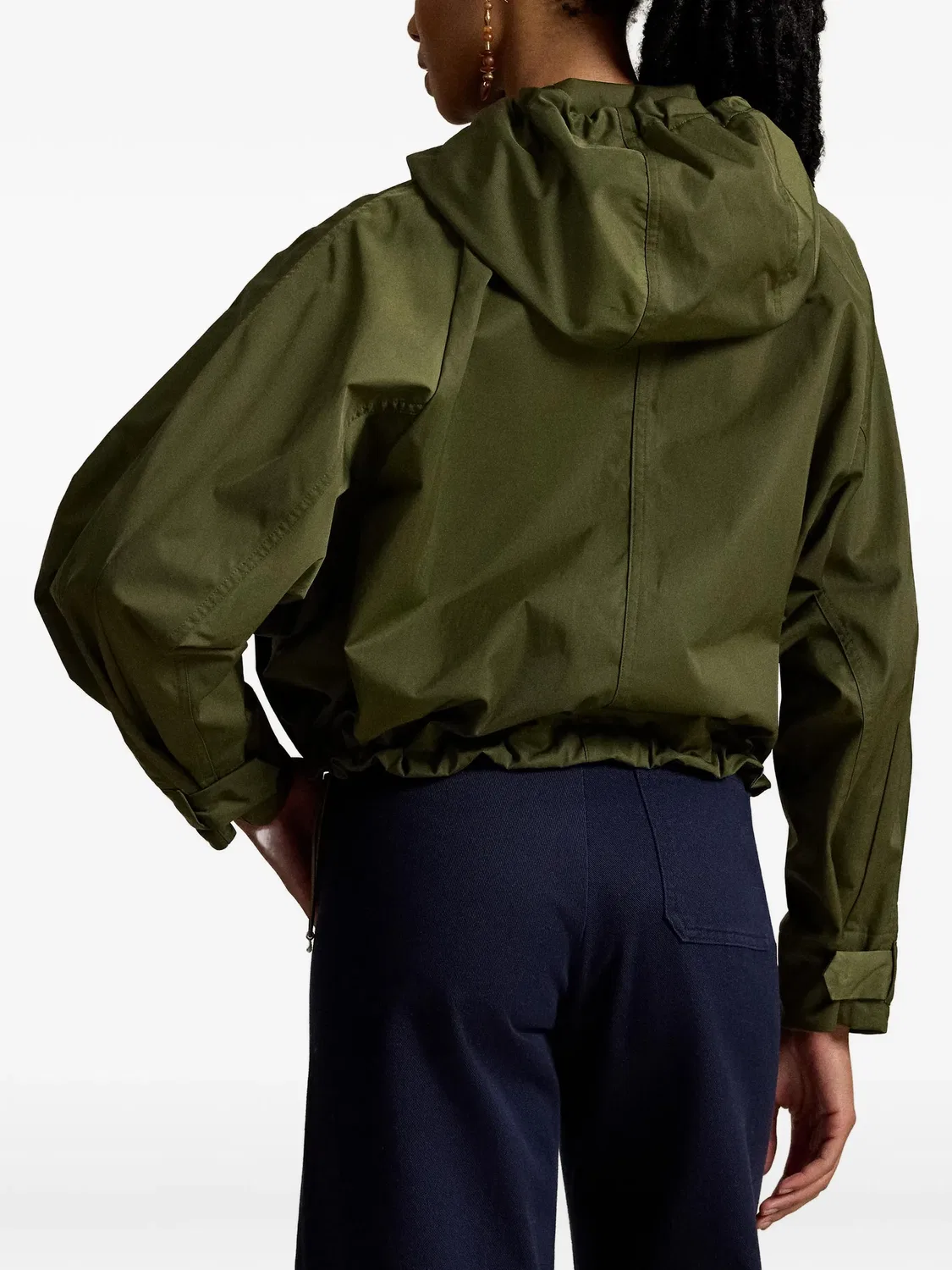 Укороченная куртка с капюшоном Polo Ralph Lauren, зеленый — фото 4