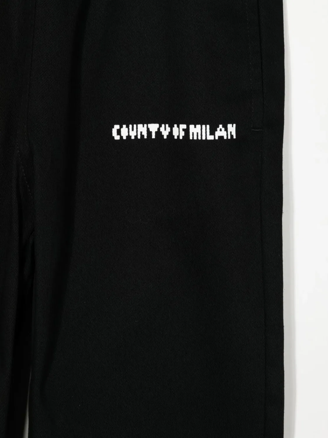 Прямые брюки с пиксельным логотипом Marcelo Burlon County of Milan, черный — фото 3