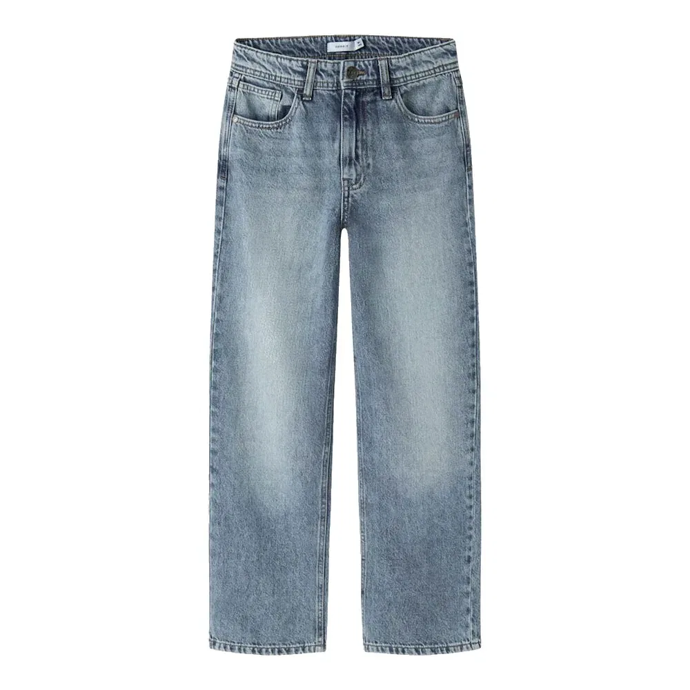 Детские джинсы для мальчиков прямого кроя Ryan Straight 5950-Dm Name it, Blue