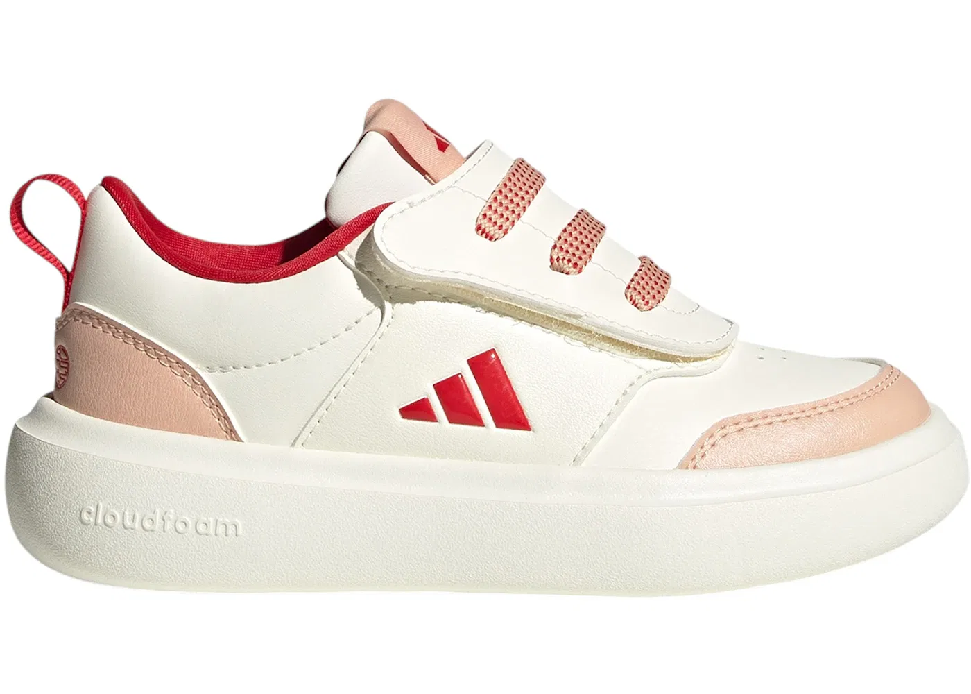 Детские кроссовки с принтом Adidas Park Street Adidas, Off White/Pure Ruby/Core White